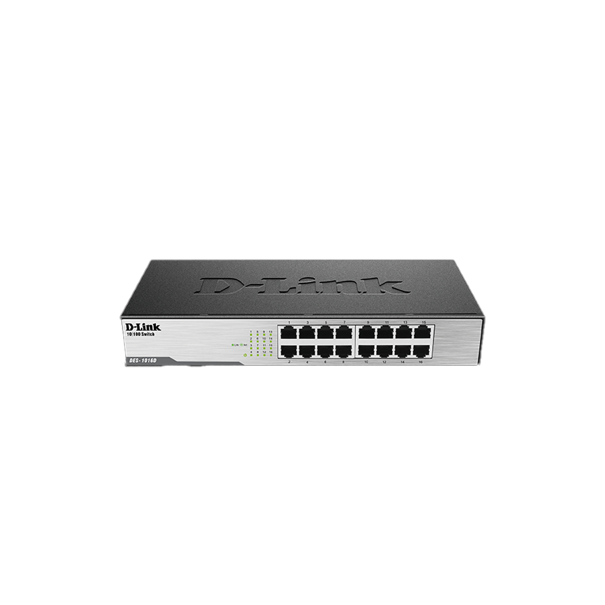 16-Port Fast Ethernet Unmanaged Desktop Switch (DES-1016D)